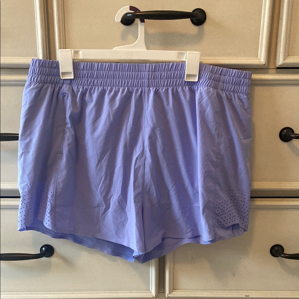 Athleta Purple Athletic Shorts Lightweight Elastic Waist